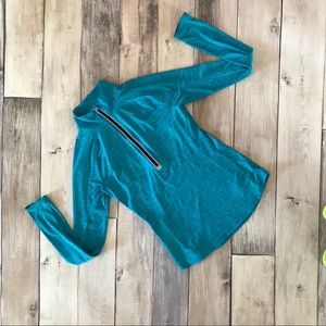 Athleta Teal/Blue Space Dye Pullover VGUC, Small